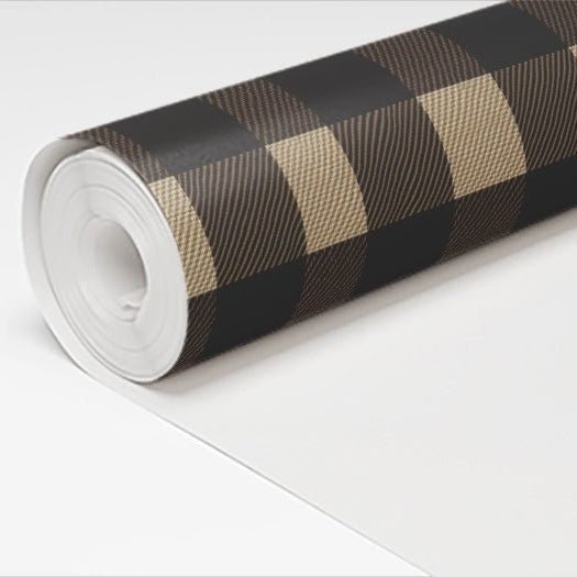 Toffee Check - Benton Lane Home - Painted Paper