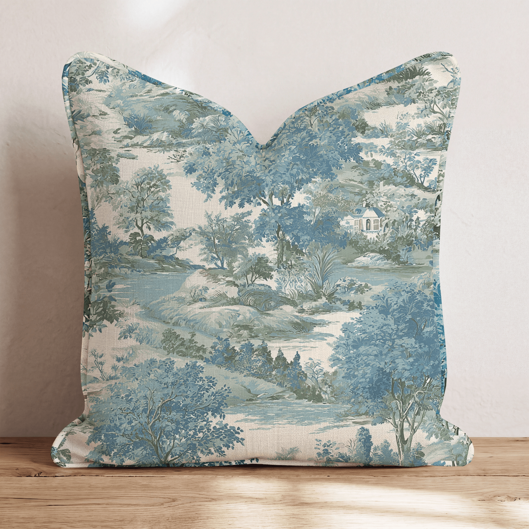 Toile de Jouy Throw Pillow - Benton Lane Home - Hillcroft Home