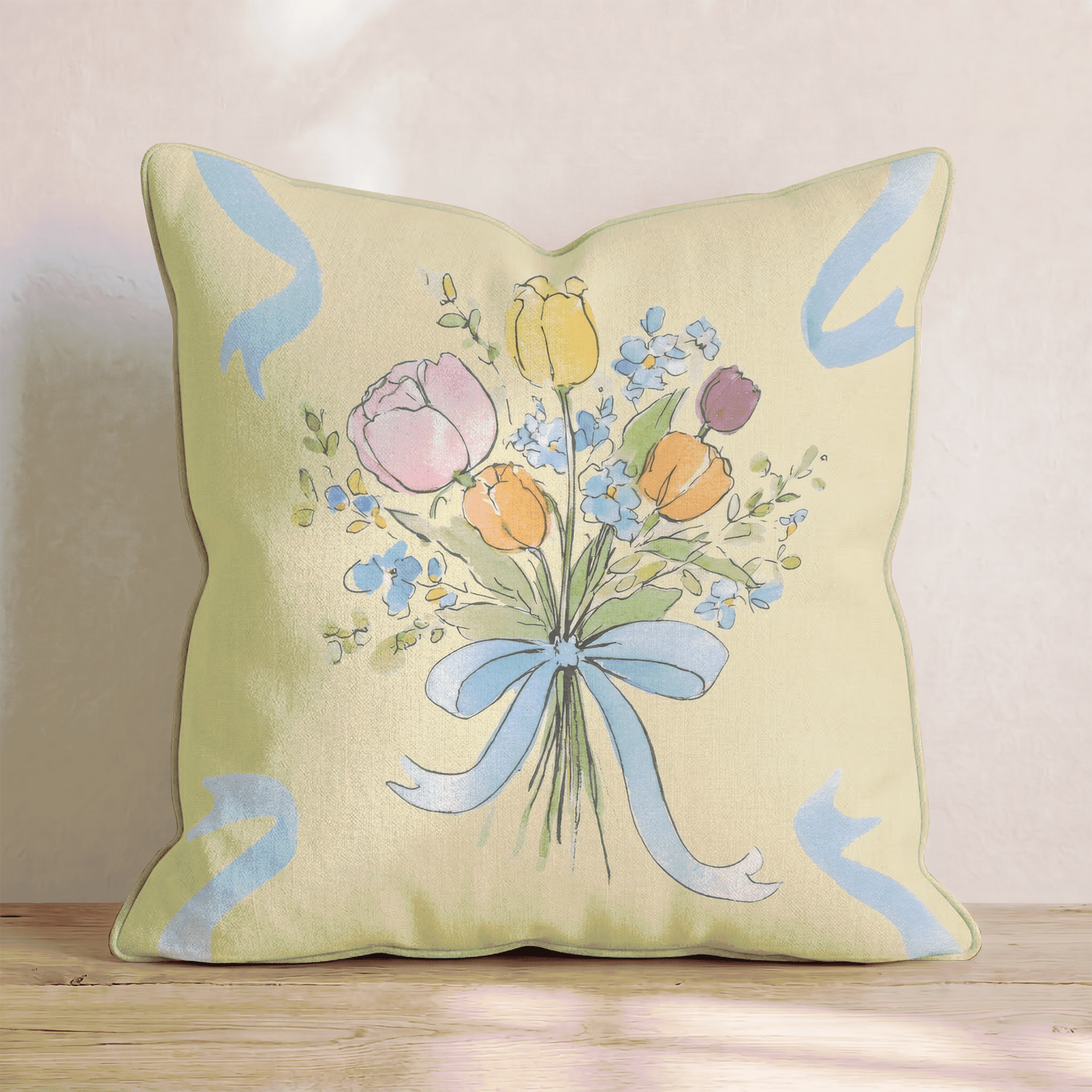 Toss the Bouquet Throw Pillow - Benton Lane Home - Hillcroft Home