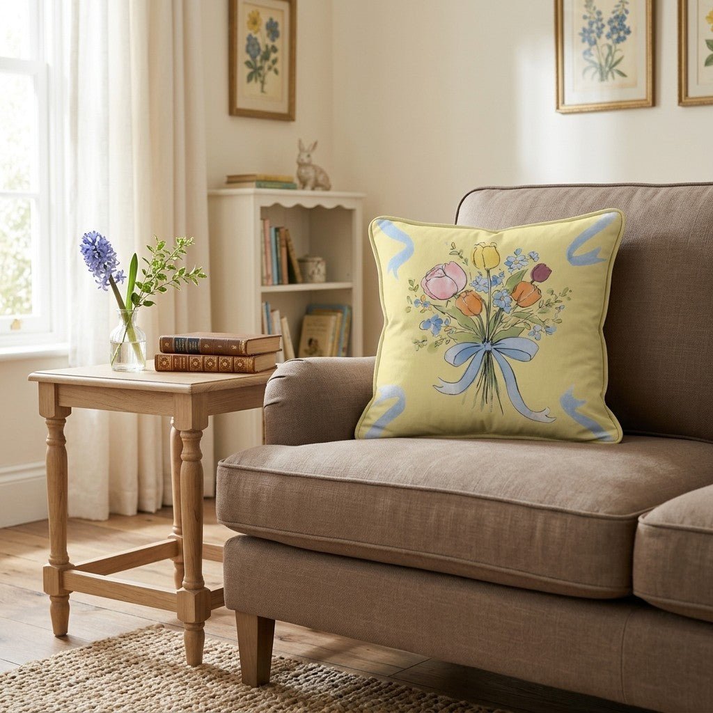 Toss the Bouquet Throw Pillow - Benton Lane Home - Hillcroft Home