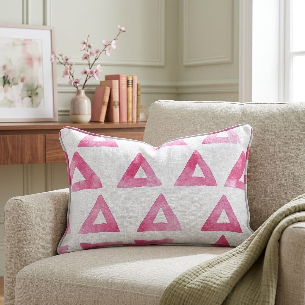 Triangle Tango Throw Pillow - Benton Lane Home - Lemon Park