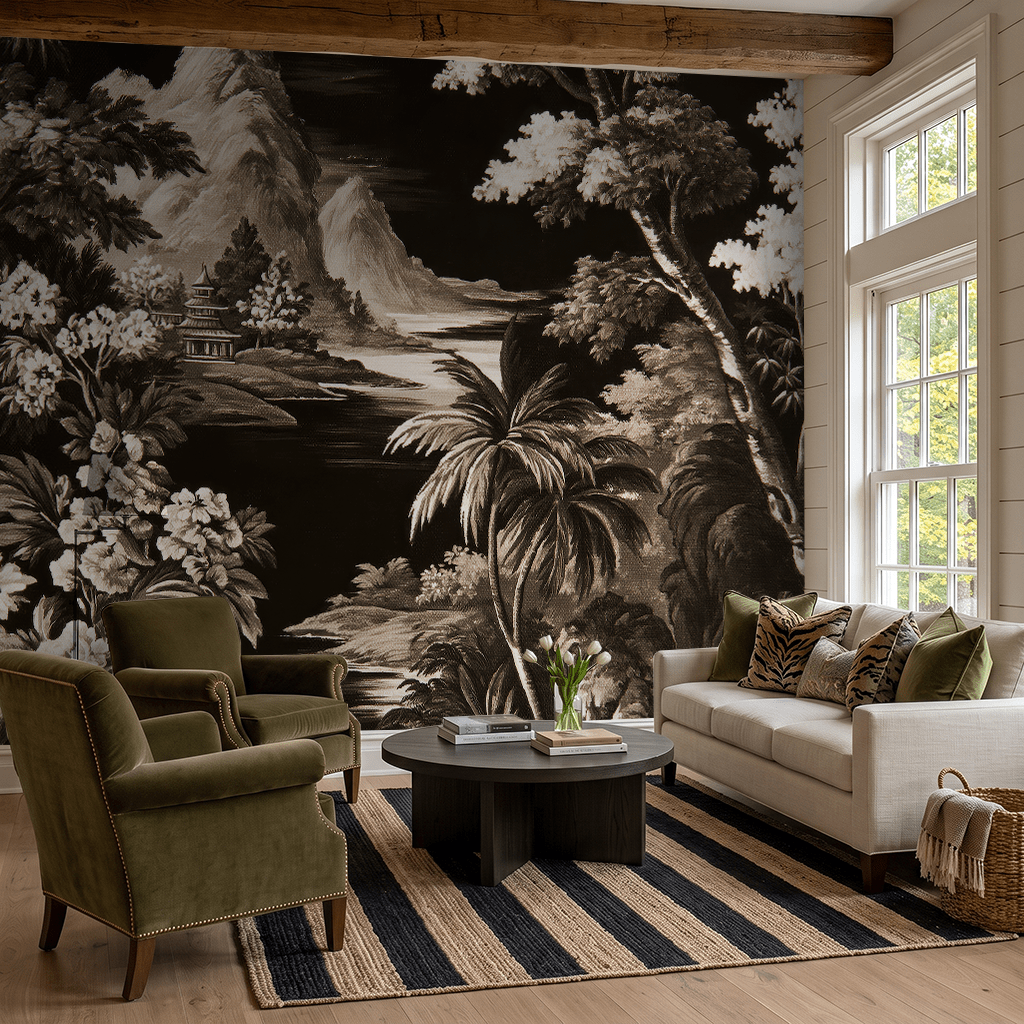 Tropical Paradise - Wall Mural - Painted Paper