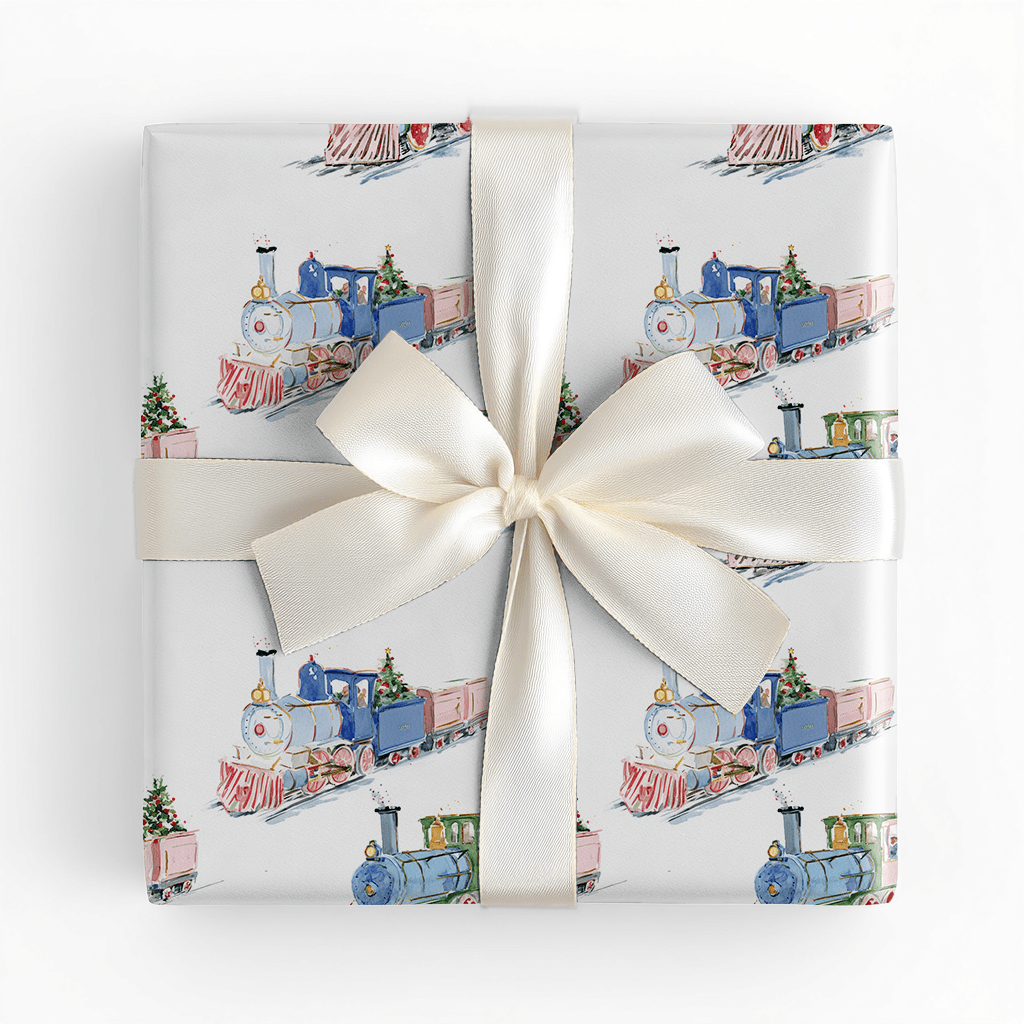 Truman Train - Wrapping Paper - Benton Lane Home - Lemon Park