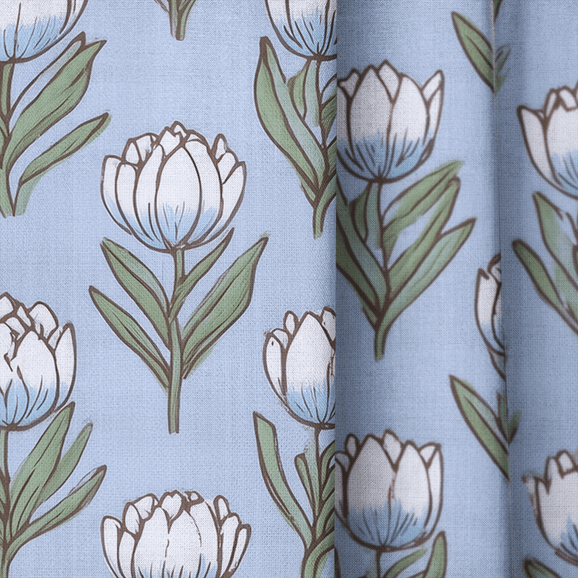 Tulip Parade - Drapery - Benton Lane Home - Lemon Park