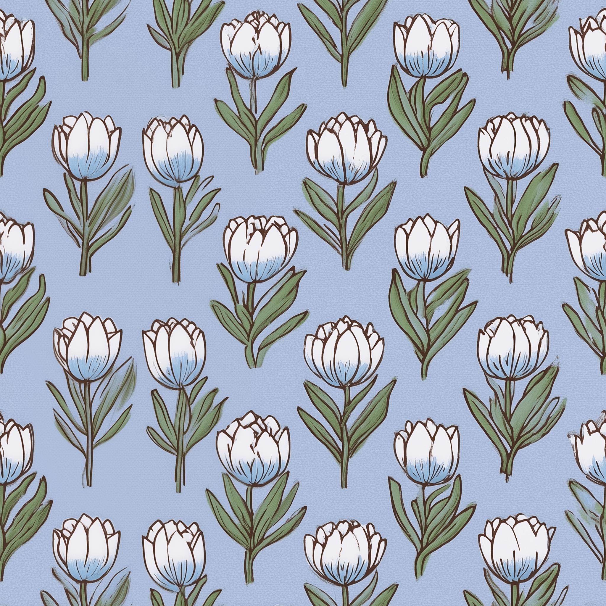 Tulip Parade Wallpaper - Lemon Park