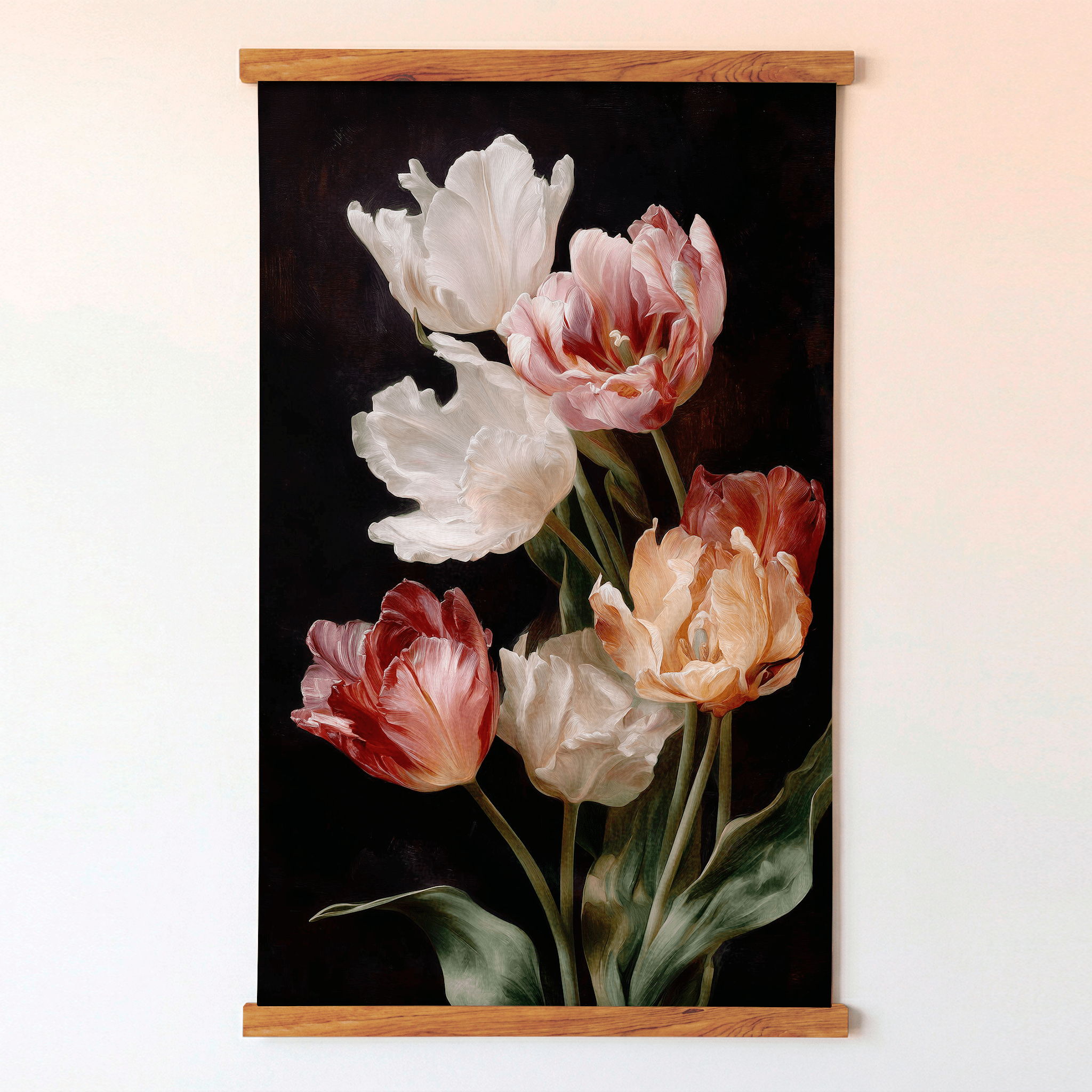 Tulip Study - Tapestry - Benton Lane Home - Painted Paper