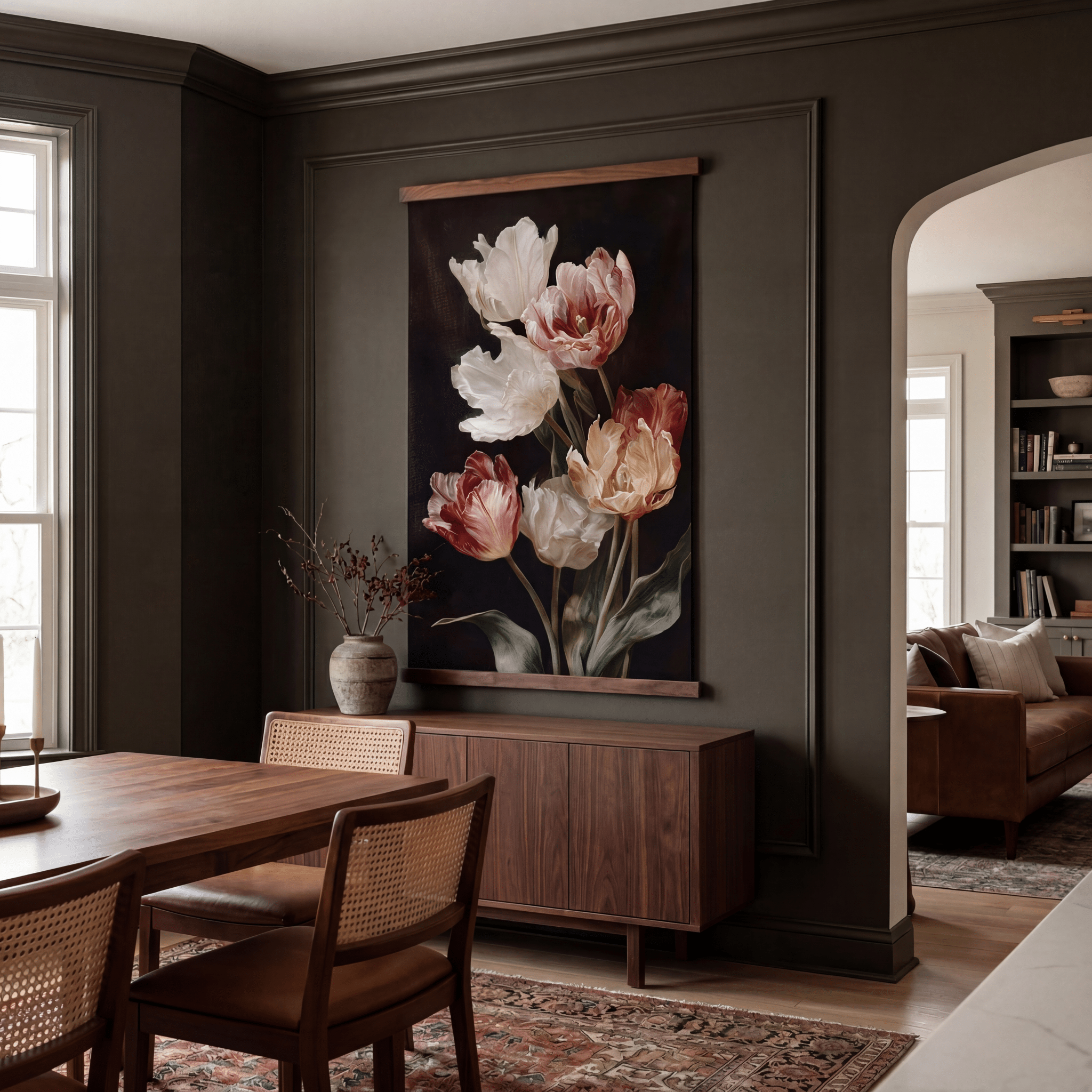 Tulip Study - Tapestry - Painted Paper