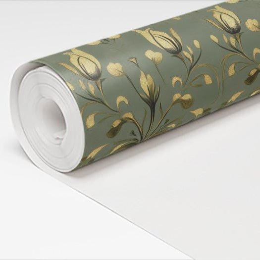 Tulip Whimsy Wallpaper - Benton Lane Home - Painted Paper