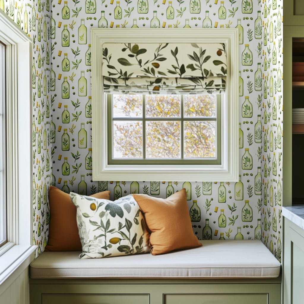 Tuscan Olive Wallpaper - Benton Lane Home - Painted Paper