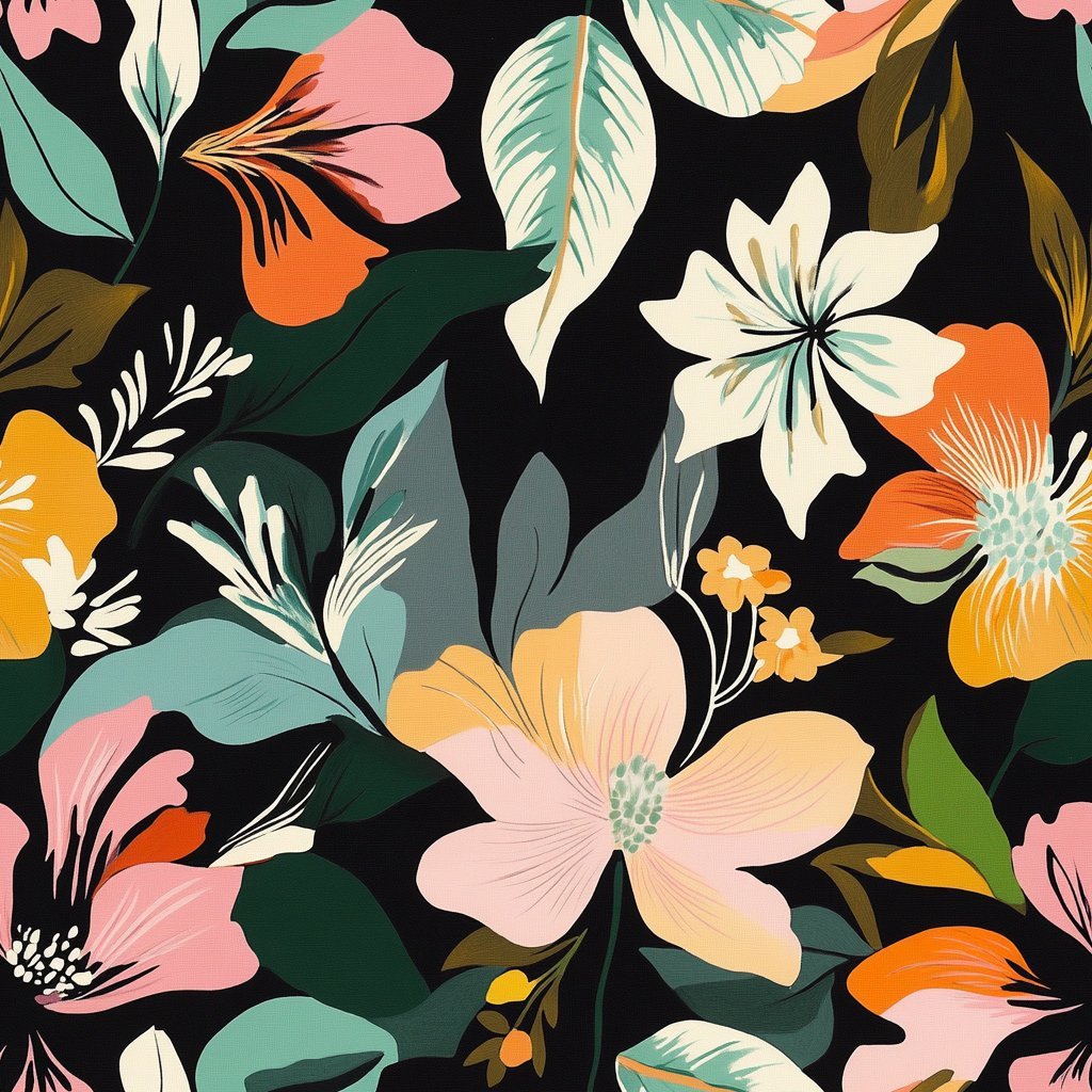 Twilight Garden Wallpaper - Benton Lane Home - Painted Paper