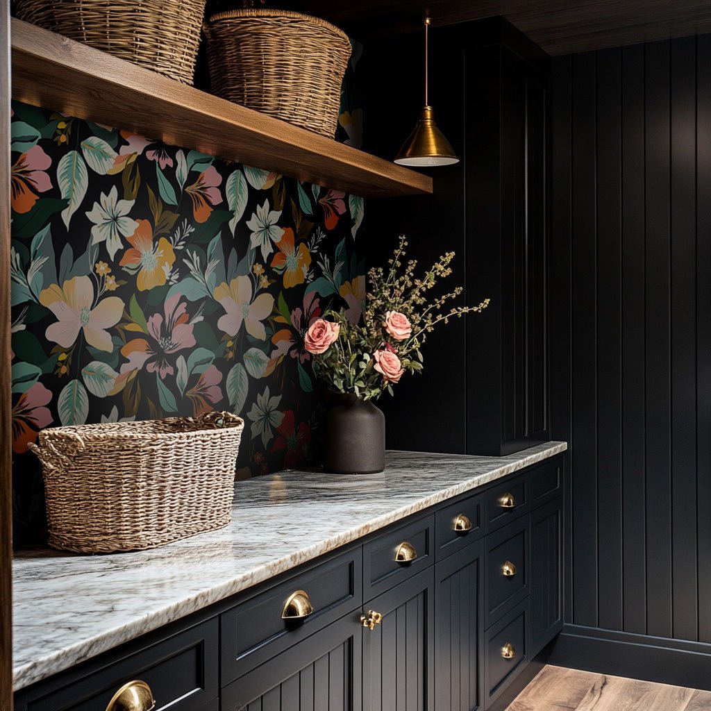 Twilight Garden Wallpaper - Benton Lane Home - Painted Paper