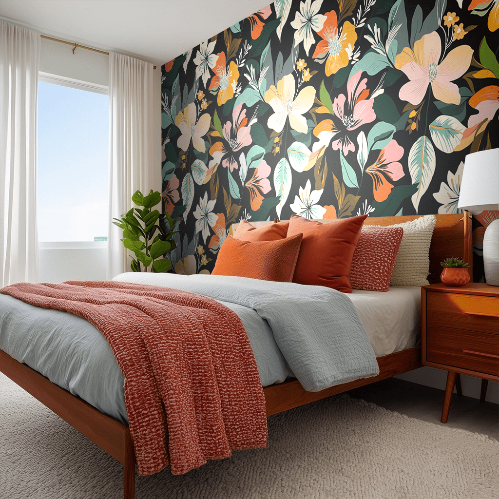 Twilight Garden Wallpaper - Benton Lane Home - Painted Paper