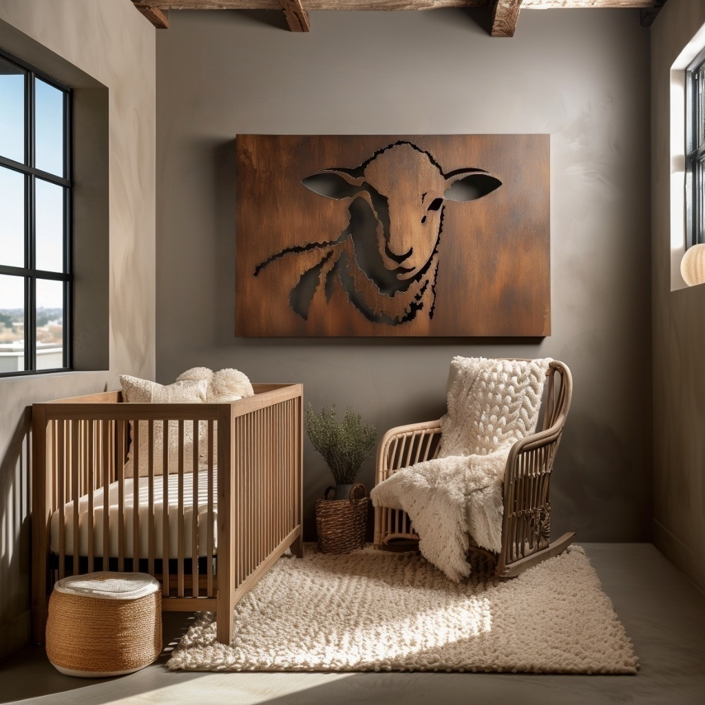 The Lamb - Metal Wall Art