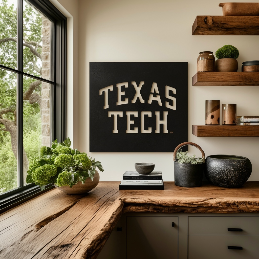 The Texas Tech - Metal Wall Art - Square Forge