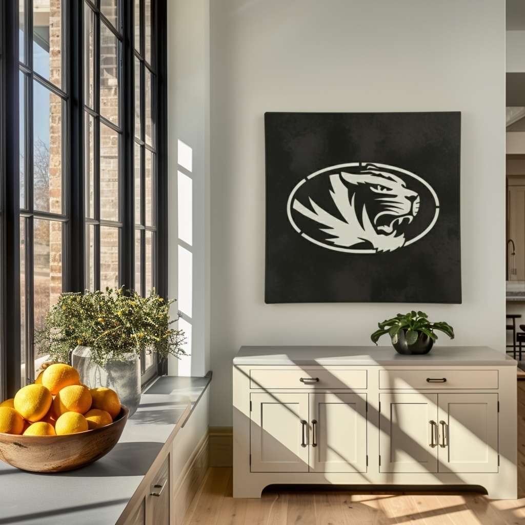 The Oval Tiger - Metal Wall Art- Square Forge