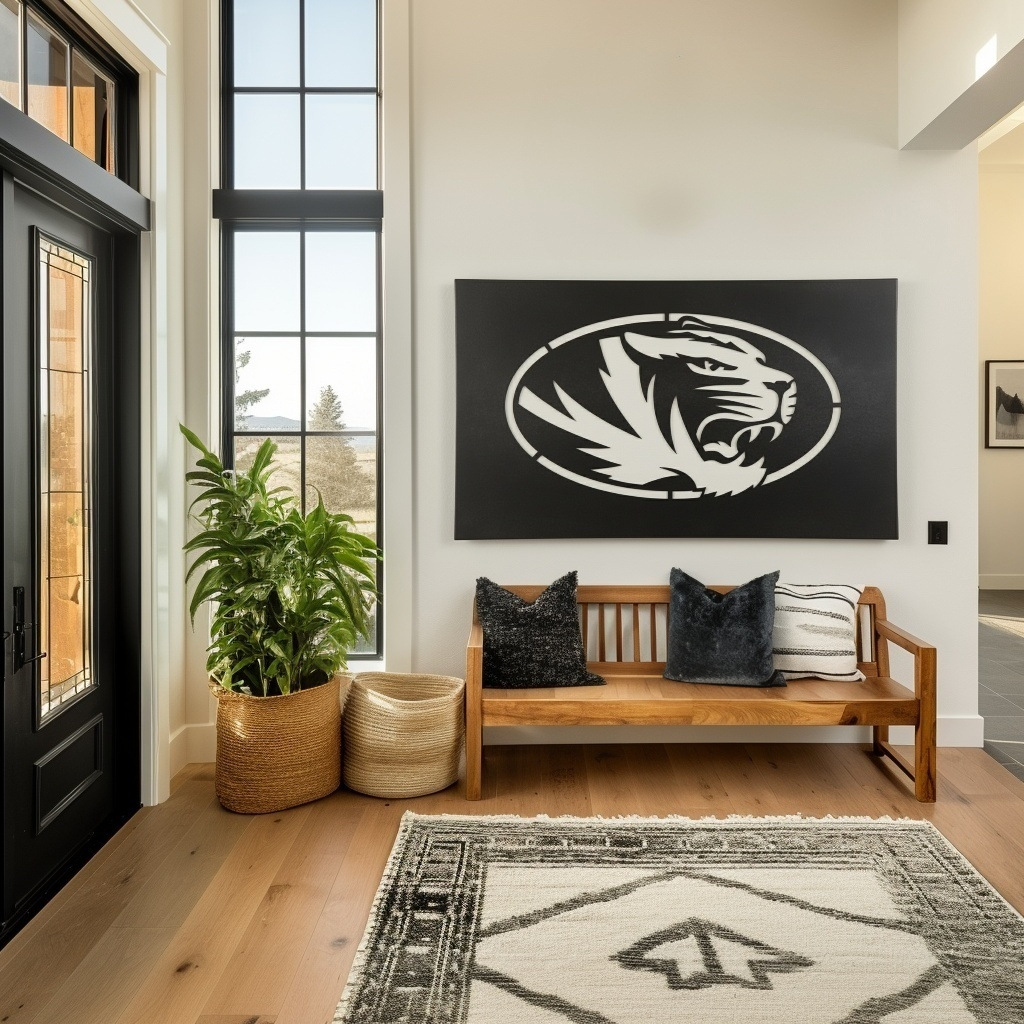 The Oval Tiger - Metal Wall Art - Landscape Forge