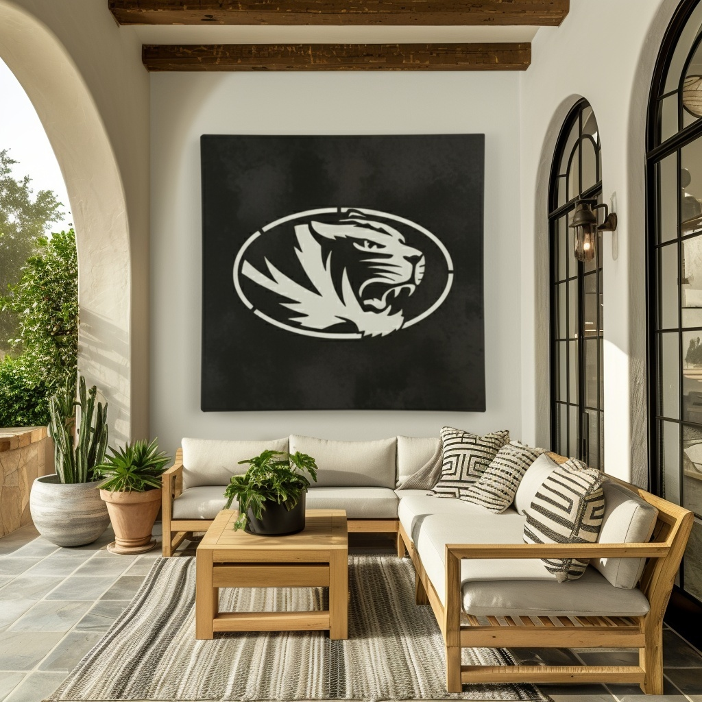 The Oval Tiger - Metal Wall Art- Square Forge