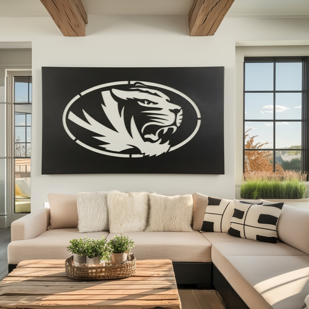 The Oval Tiger - Metal Wall Art - Landscape Forge