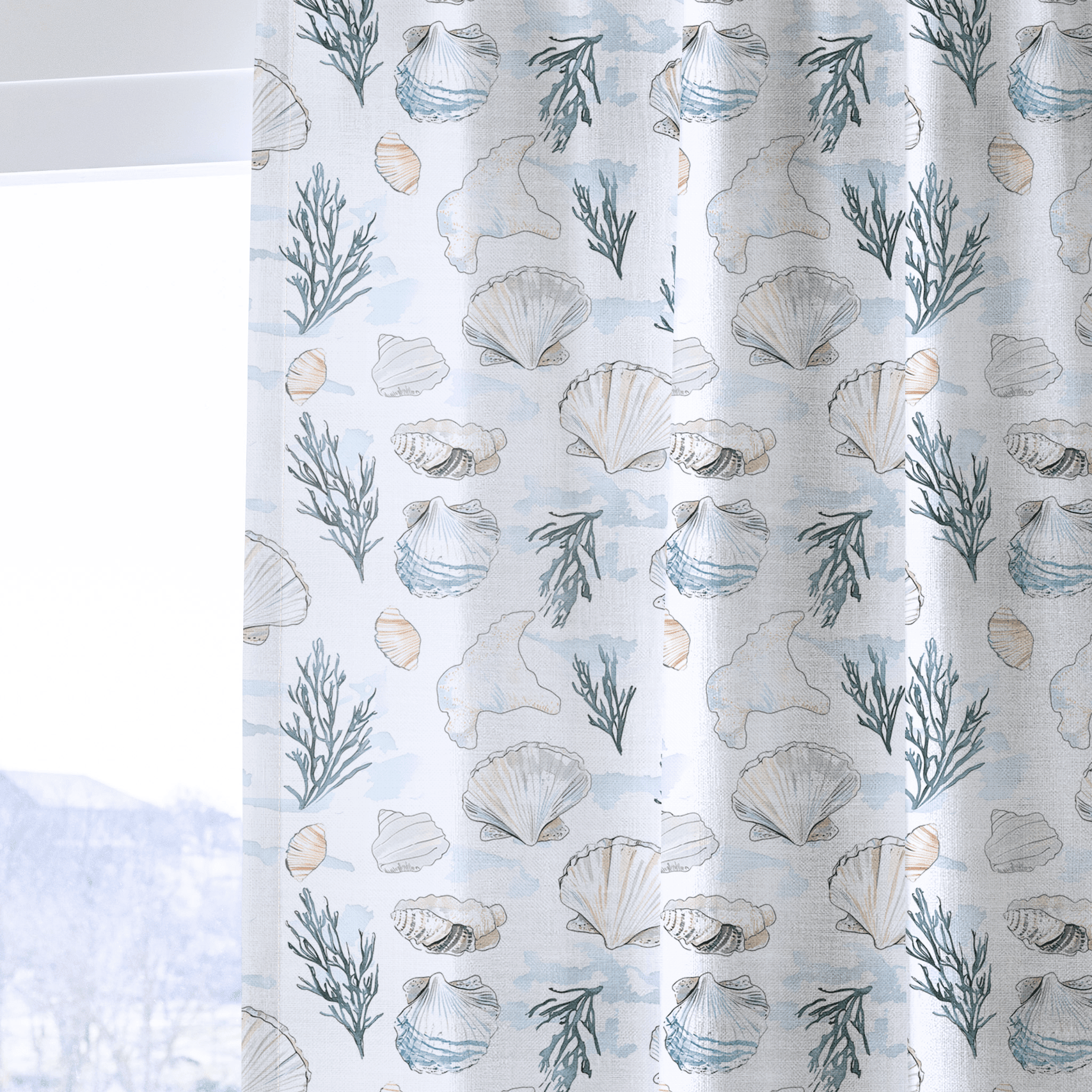 Under the Sea - Drapery - Benton Lane Home - Lemon Park