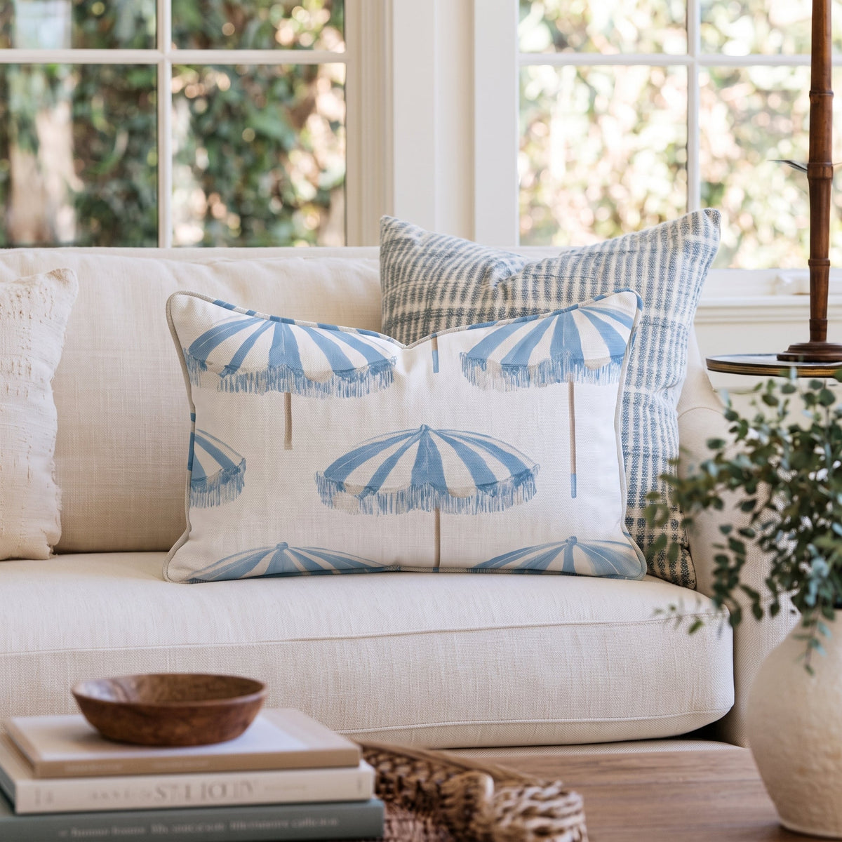 Under the Umbrella Throw Pillow throw pillow - Hillcroft Home