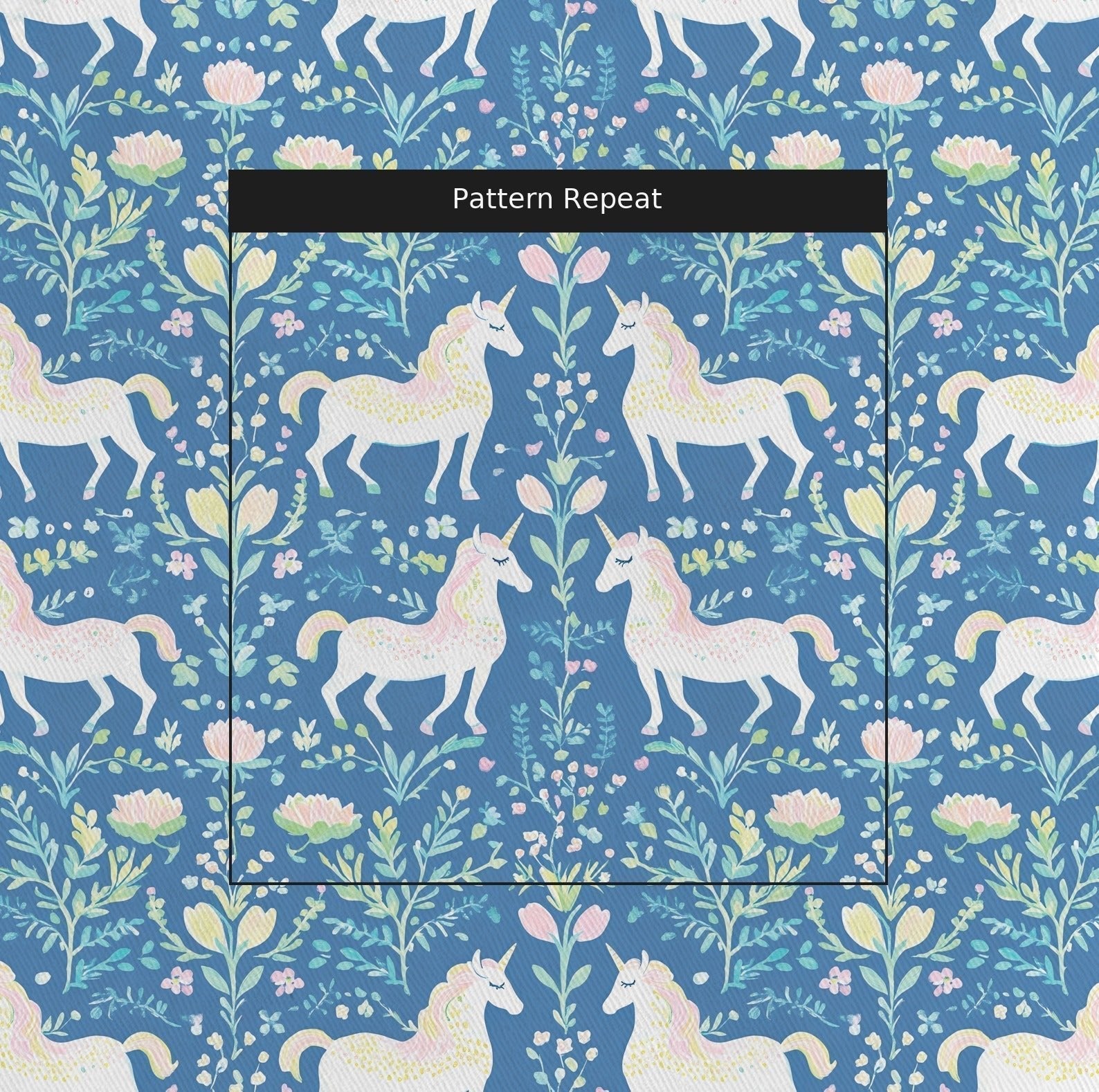 Unicorn Meadows - Fabric - Benton Lane Home - Lemon Park