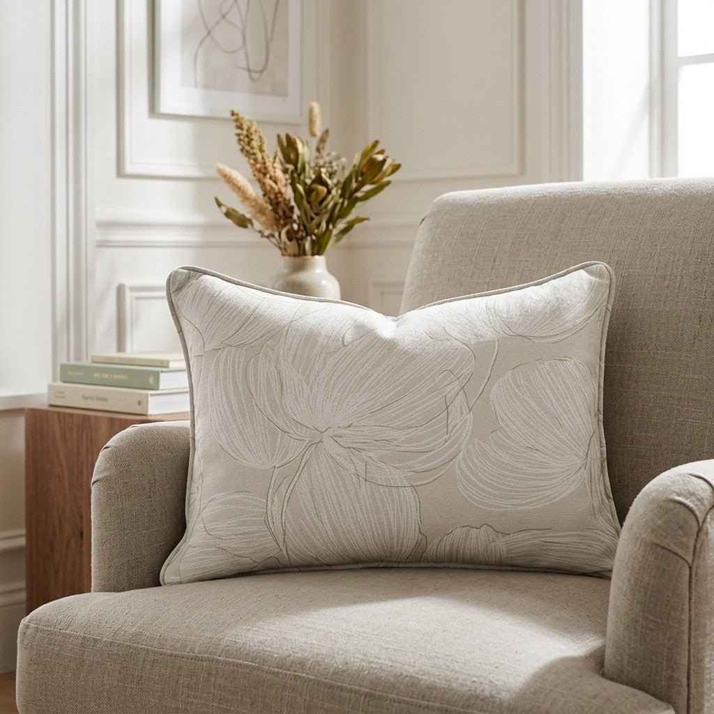 Vanilla Mocha Throw Pillow - Benton Lane Home - Lemon Park