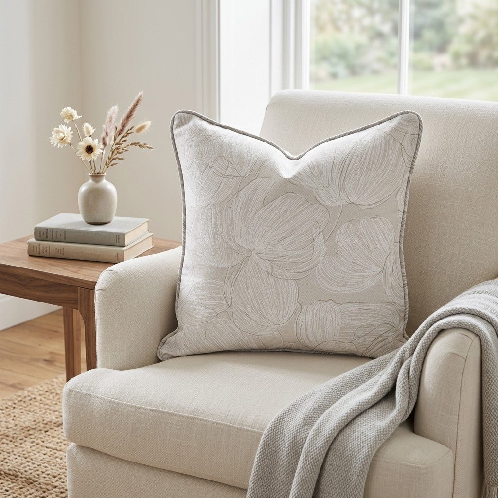 Vanilla Mocha Throw Pillow - Benton Lane Home - Lemon Park