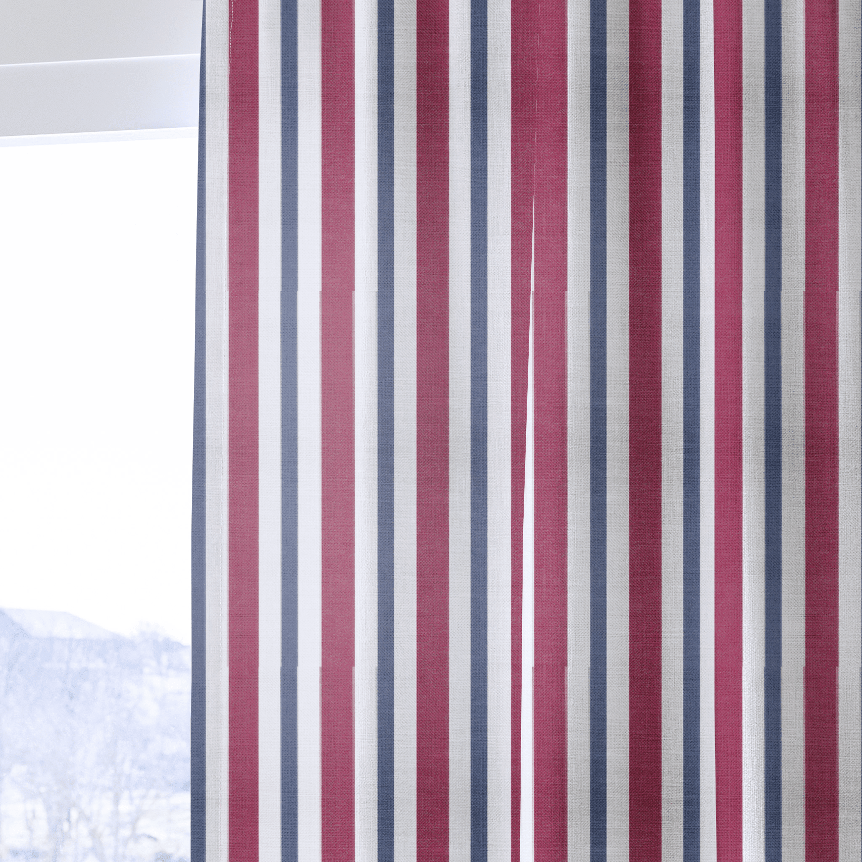Varsity Stripe - Drapery - Benton Lane Home - Lemon Park