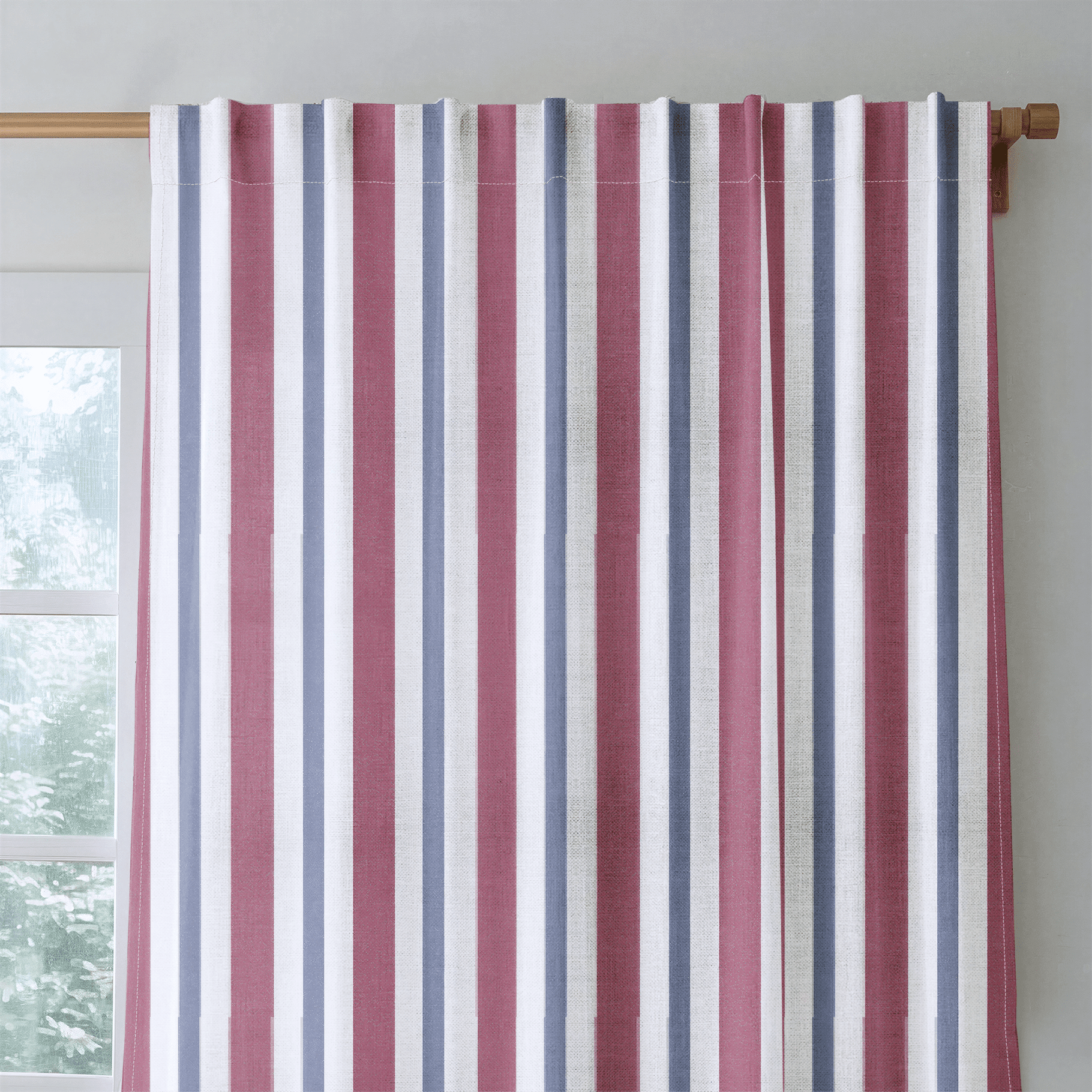 Varsity Stripe - Drapery - Benton Lane Home - Lemon Park