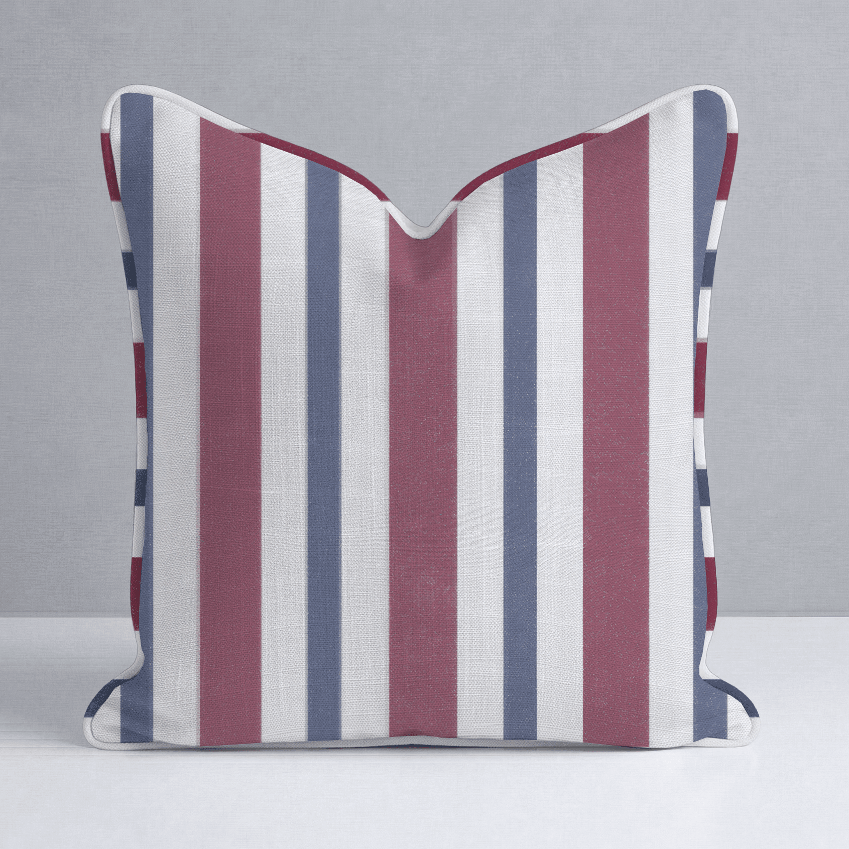 Varsity Stripe Throw Pillow - Benton Lane Home - Lemon Park