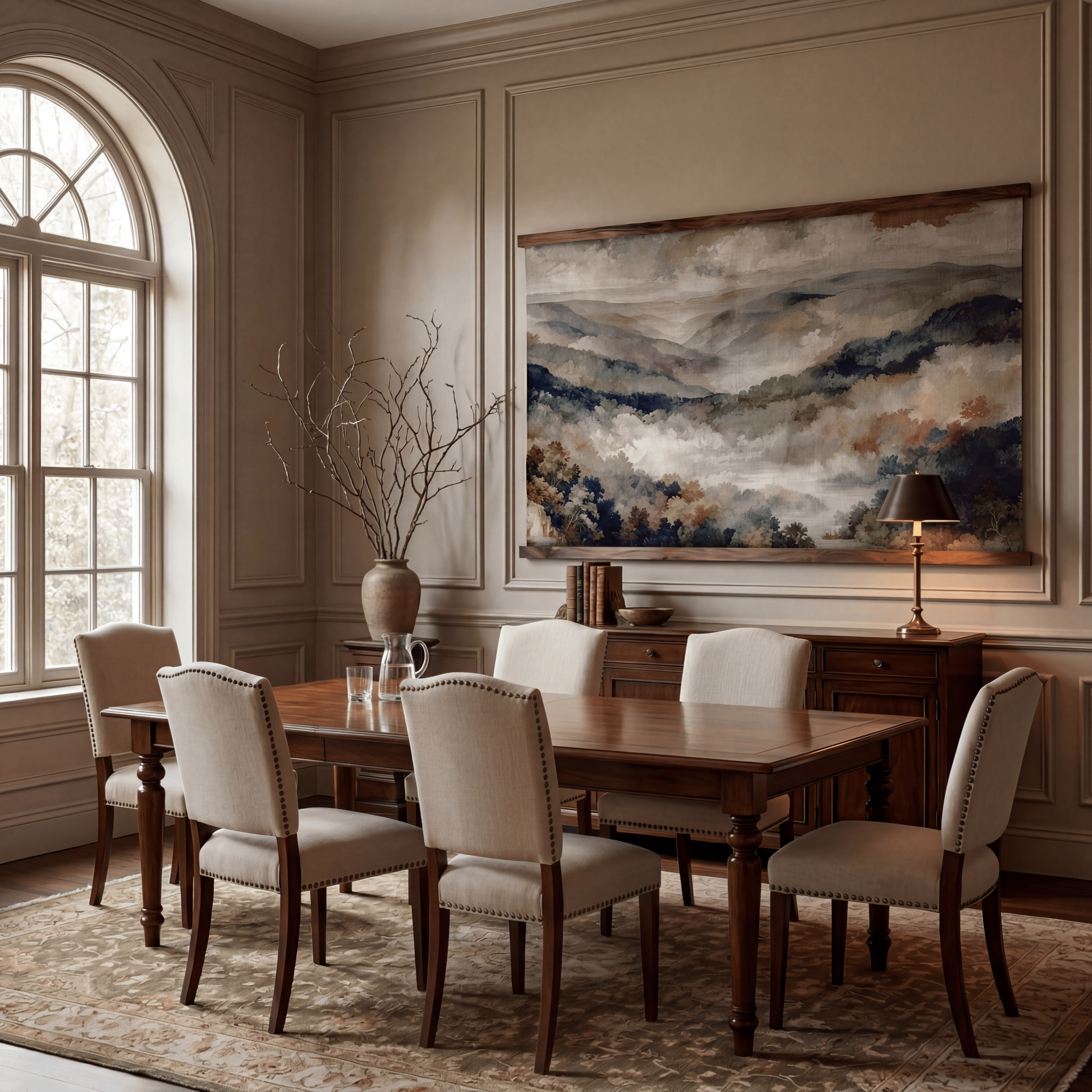 Veil of the Valley - Tapestry - Benton Lane Home - Painted Paper