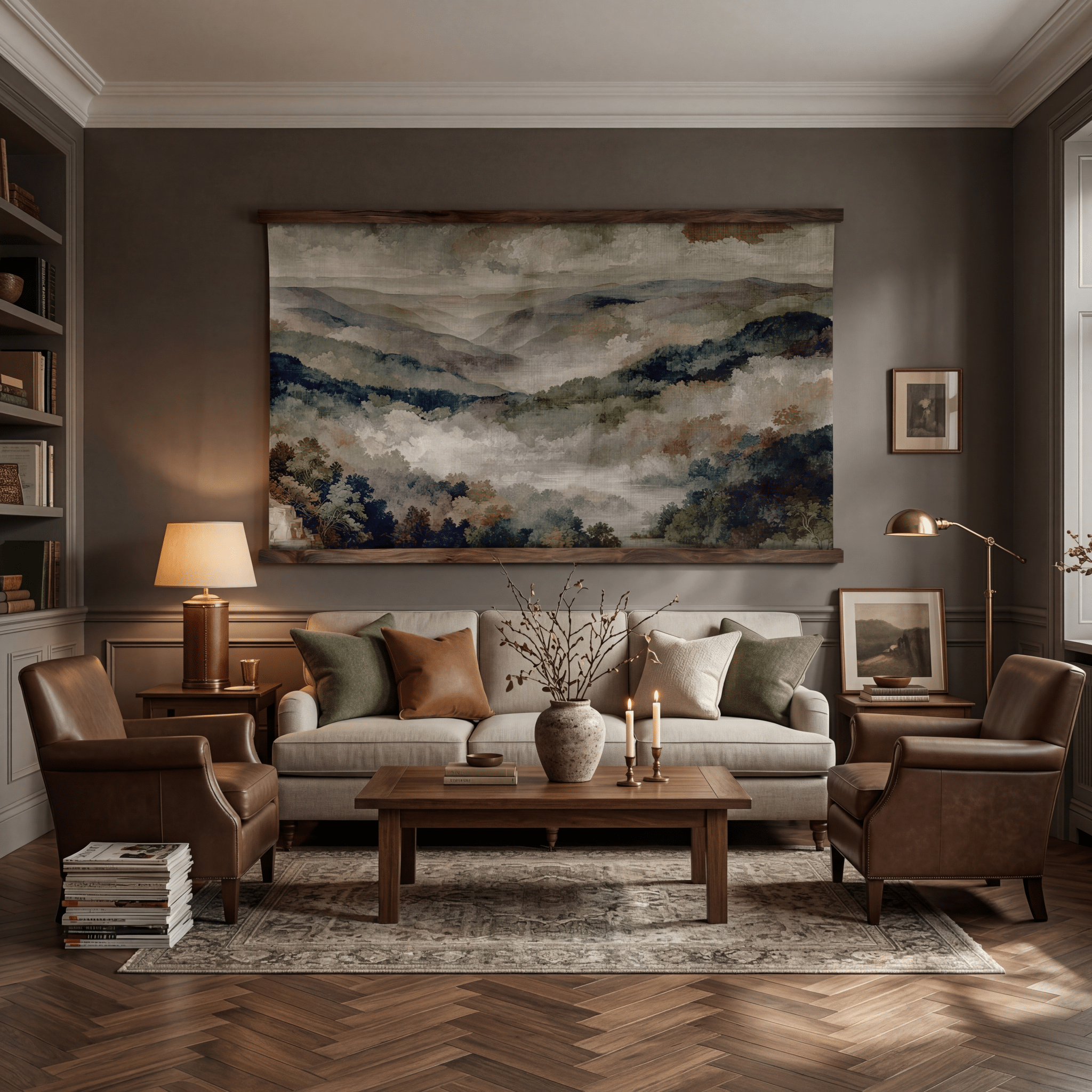 Veil of the Valley - Tapestry - Benton Lane Home - Painted Paper
