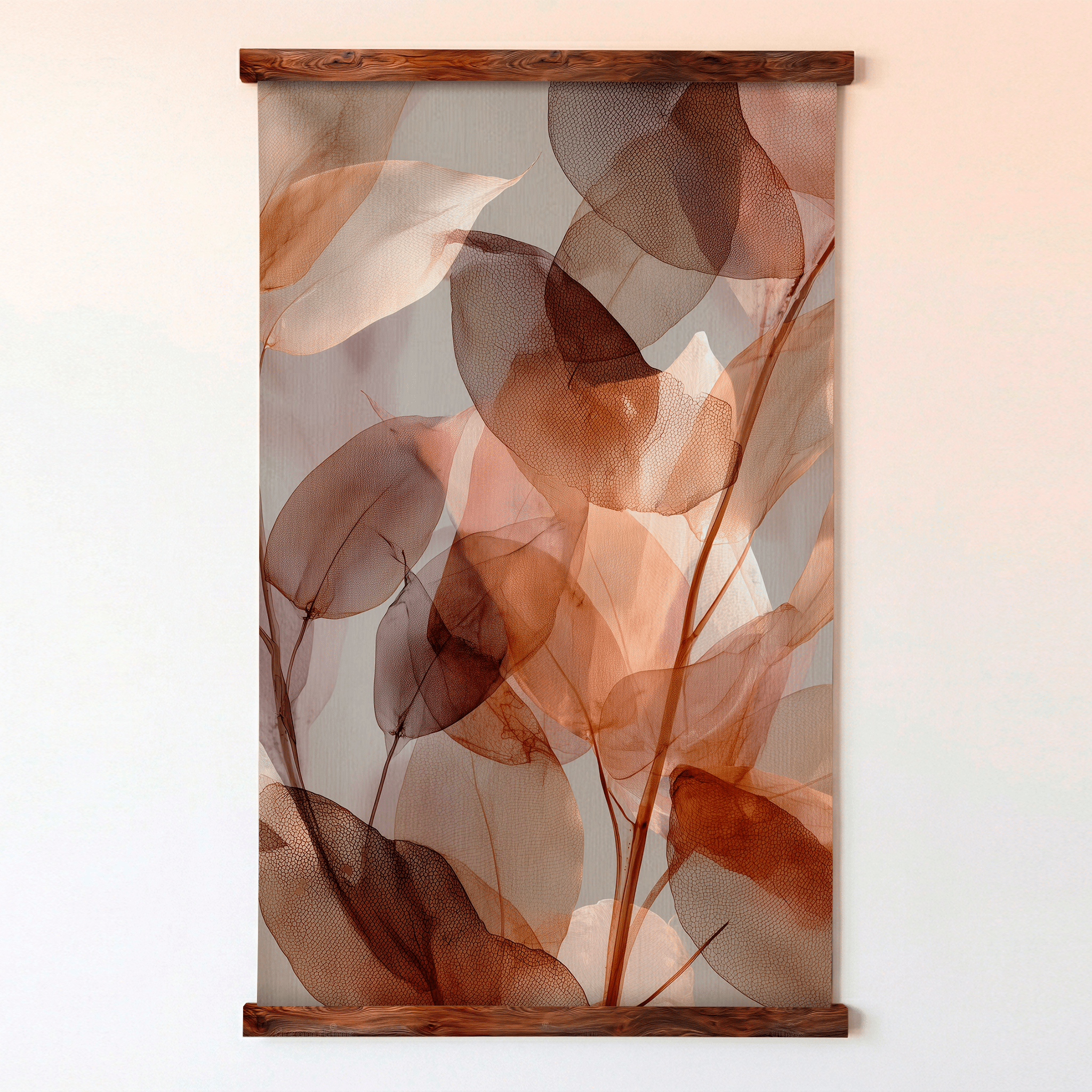 Veiled Amber Leaves - Tapestry - Benton Lane Home - Painted Paper