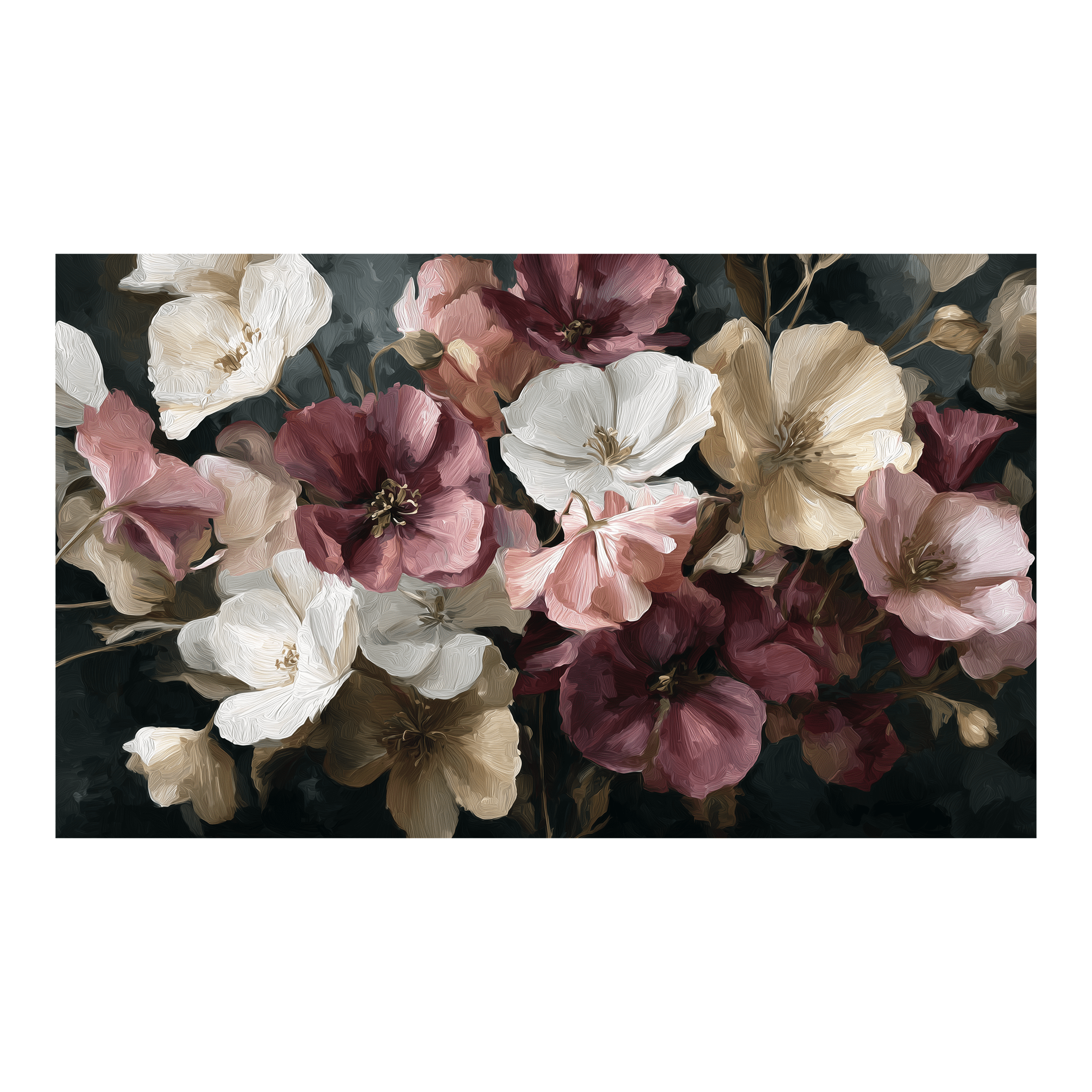Velvet Blooms - Tapestry - Benton Lane Home - Painted Paper