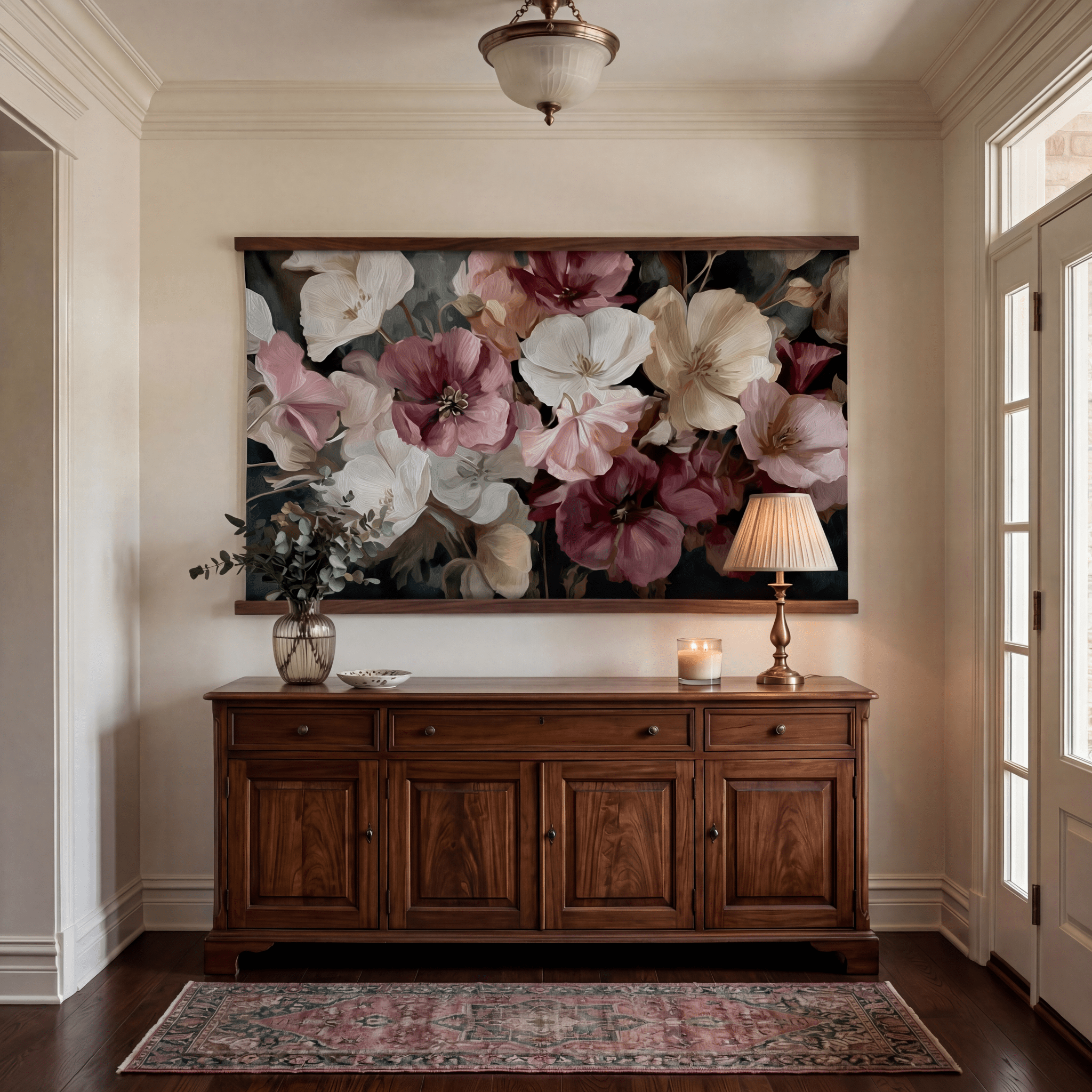 Velvet Blooms - Tapestry - Benton Lane Home - Painted Paper