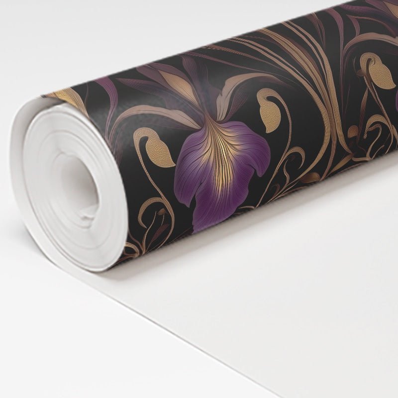 Velvet Iris Wallpaper - Benton Lane Home - Painted Paper