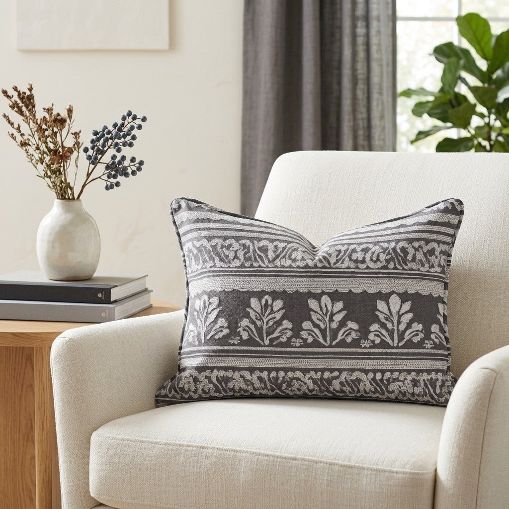 Velvet Petal Throw Pillow - Benton Lane Home - Lemon Park