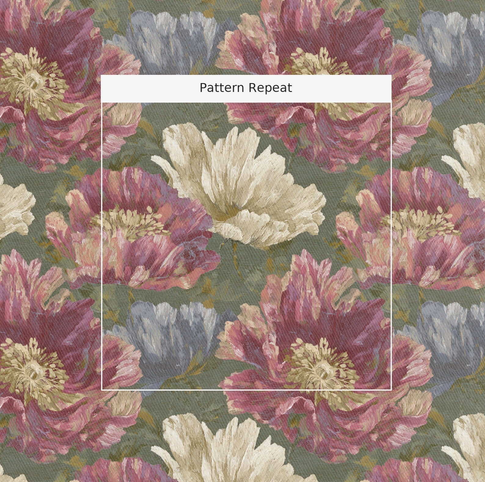 Velvet Poppy - Fabric - Lemon Park