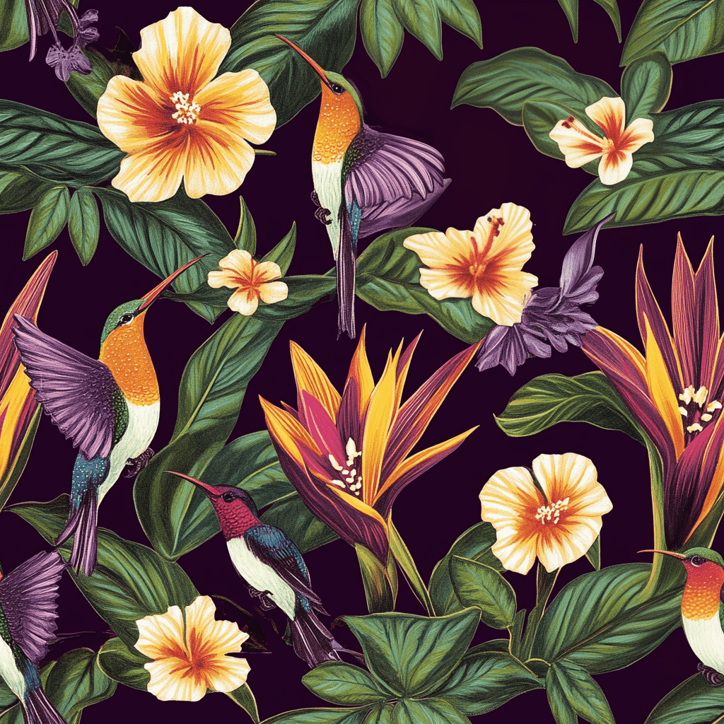 Velvet Tropic Wallpaper - Benton Lane Home - Painted Paper