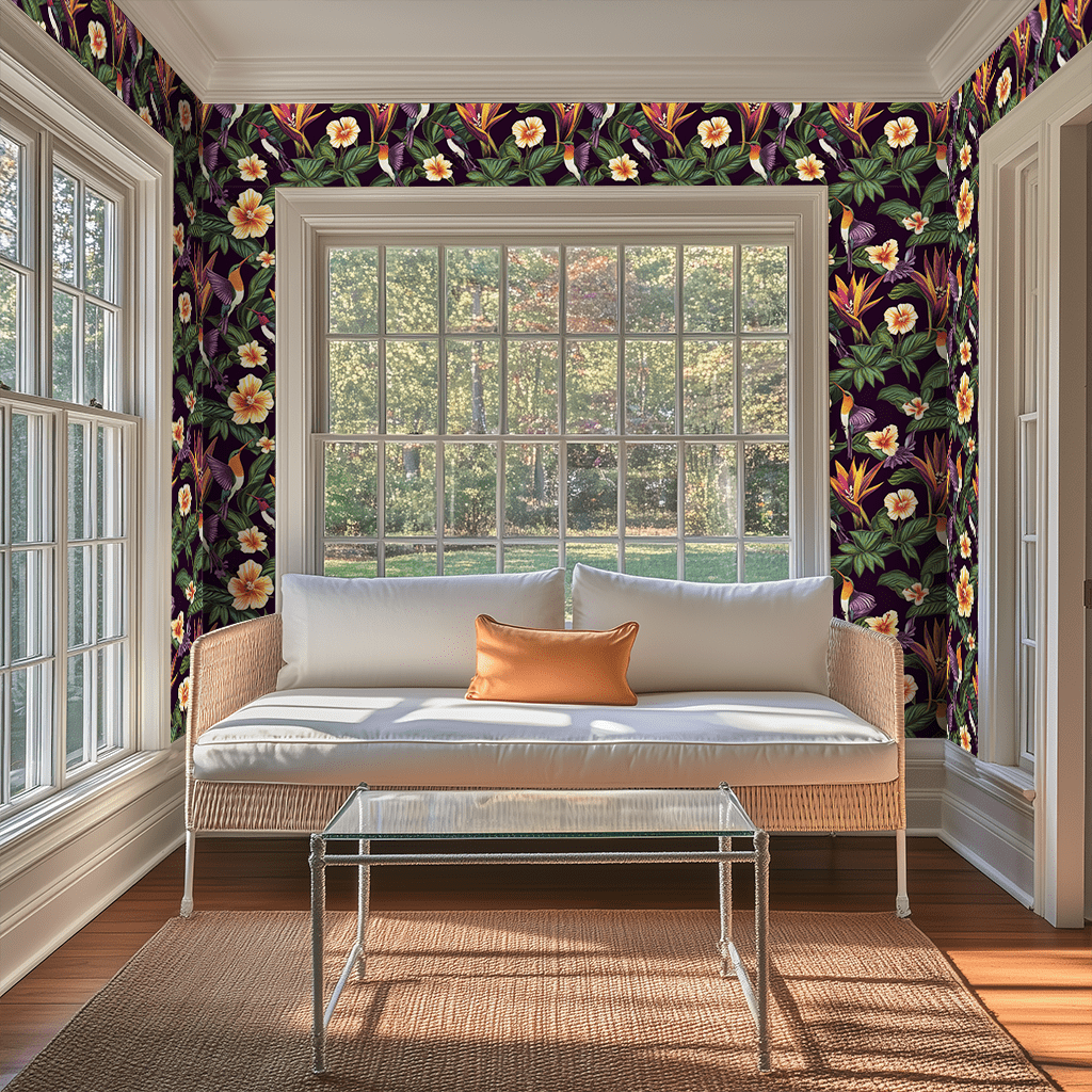 Velvet Tropic Wallpaper - Benton Lane Home - Painted Paper