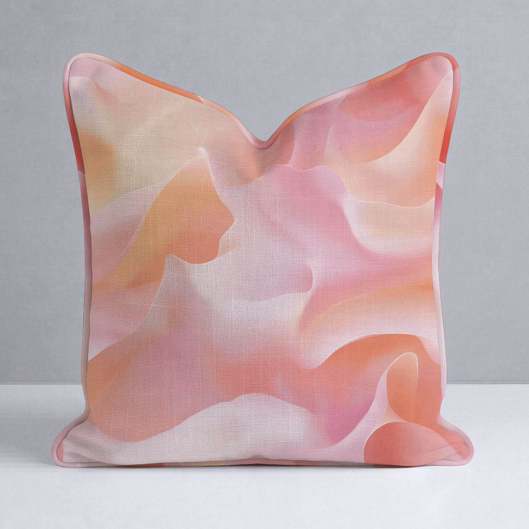 Velvet Waves Throw Pillow - Benton Lane Home - Lemon Park