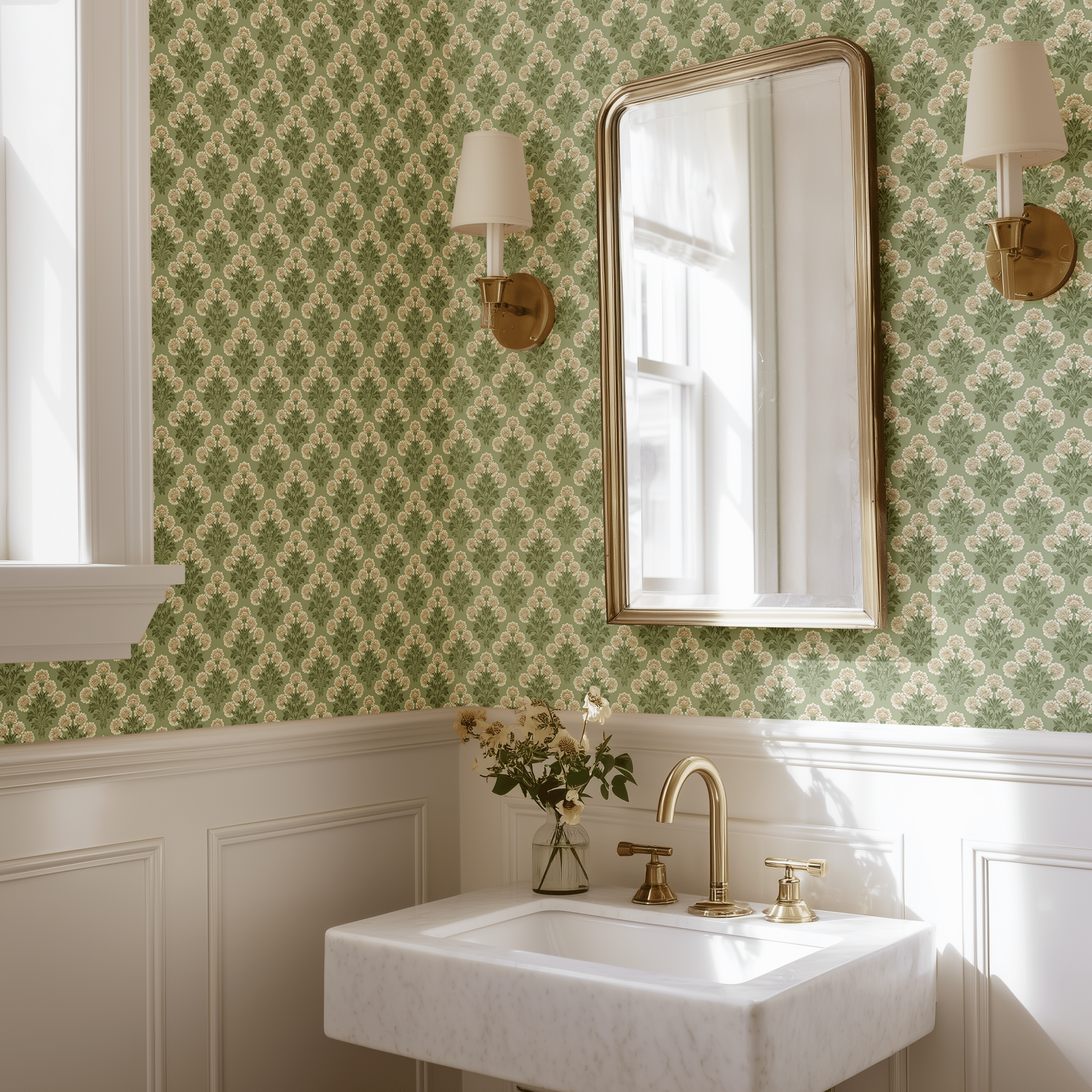 Verdant Bouquet Wallpaper - Benton Lane Home - Benton Lane
