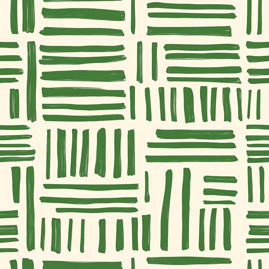 Verdant Lines Wallpaper - Painted Paper