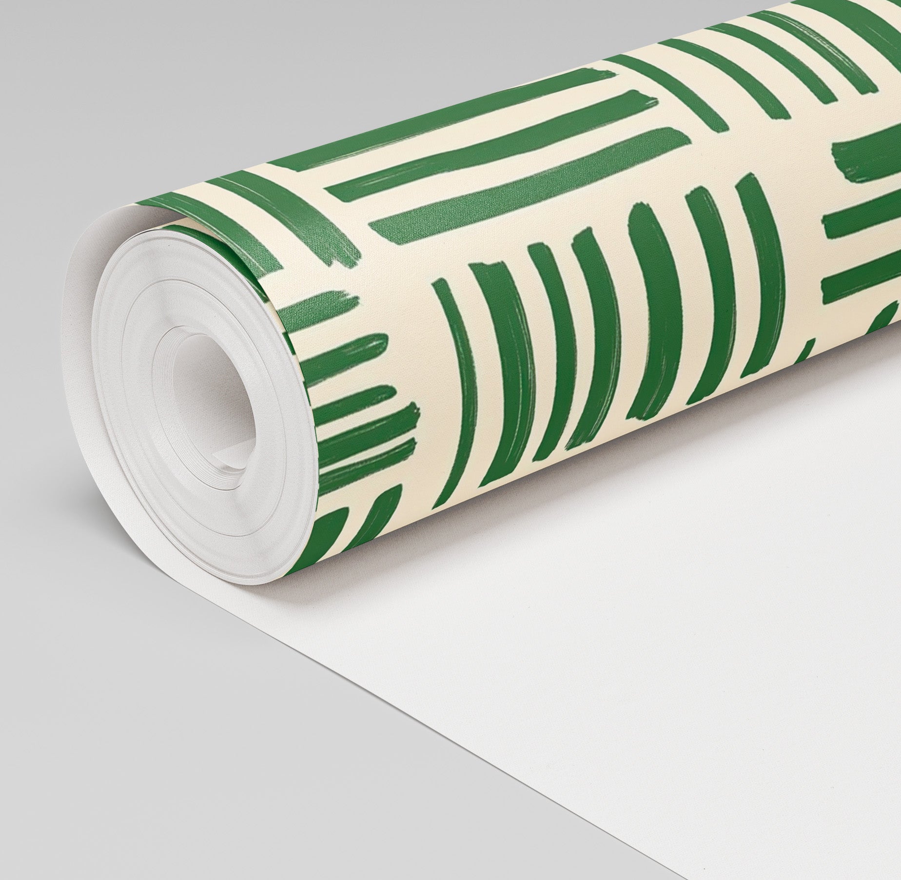 Verdant Lines Wallpaper - Painted Paper