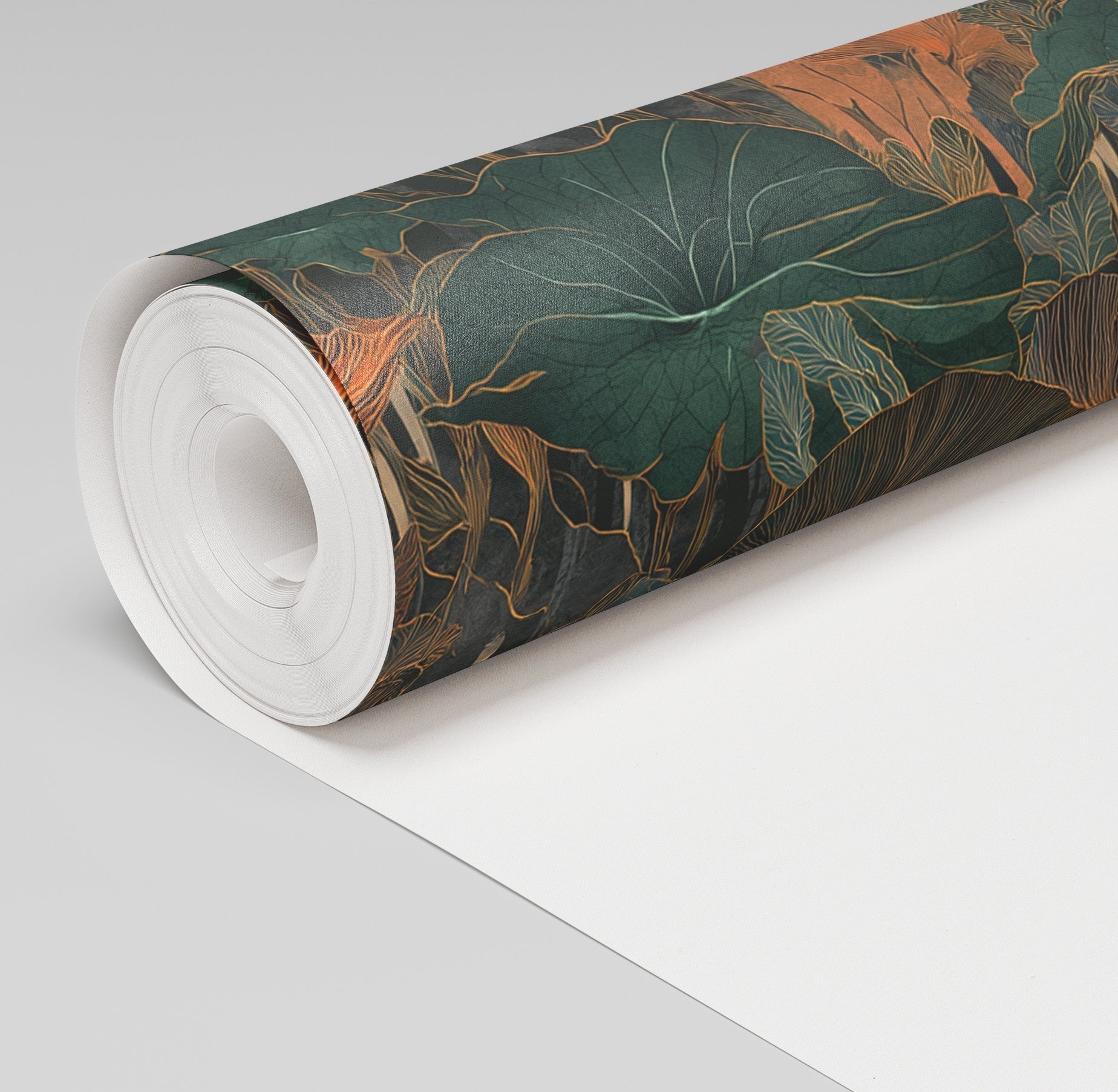 Verdure in Brass Pattern Wallpaper - Benton Lane Home - Painted Paper