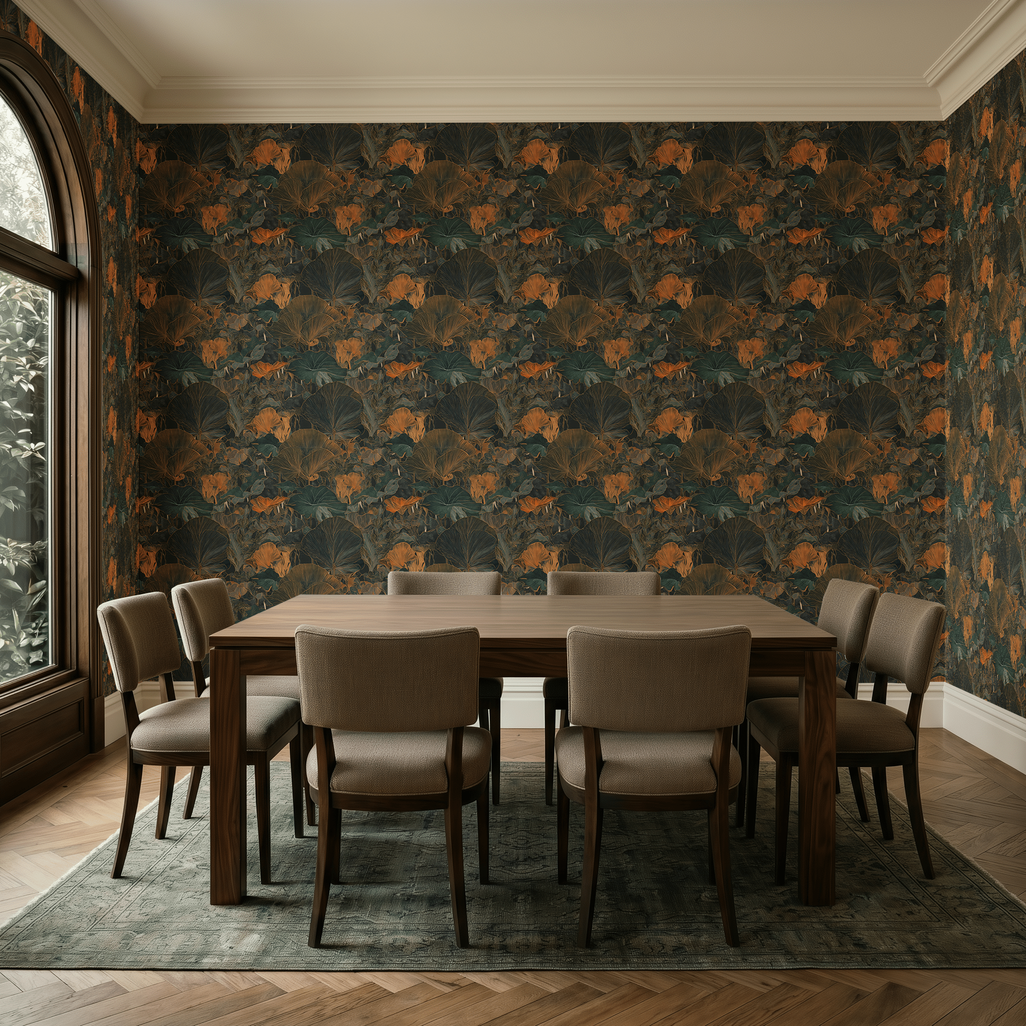 Verdure in Brass Pattern Wallpaper - Benton Lane Home - Painted Paper