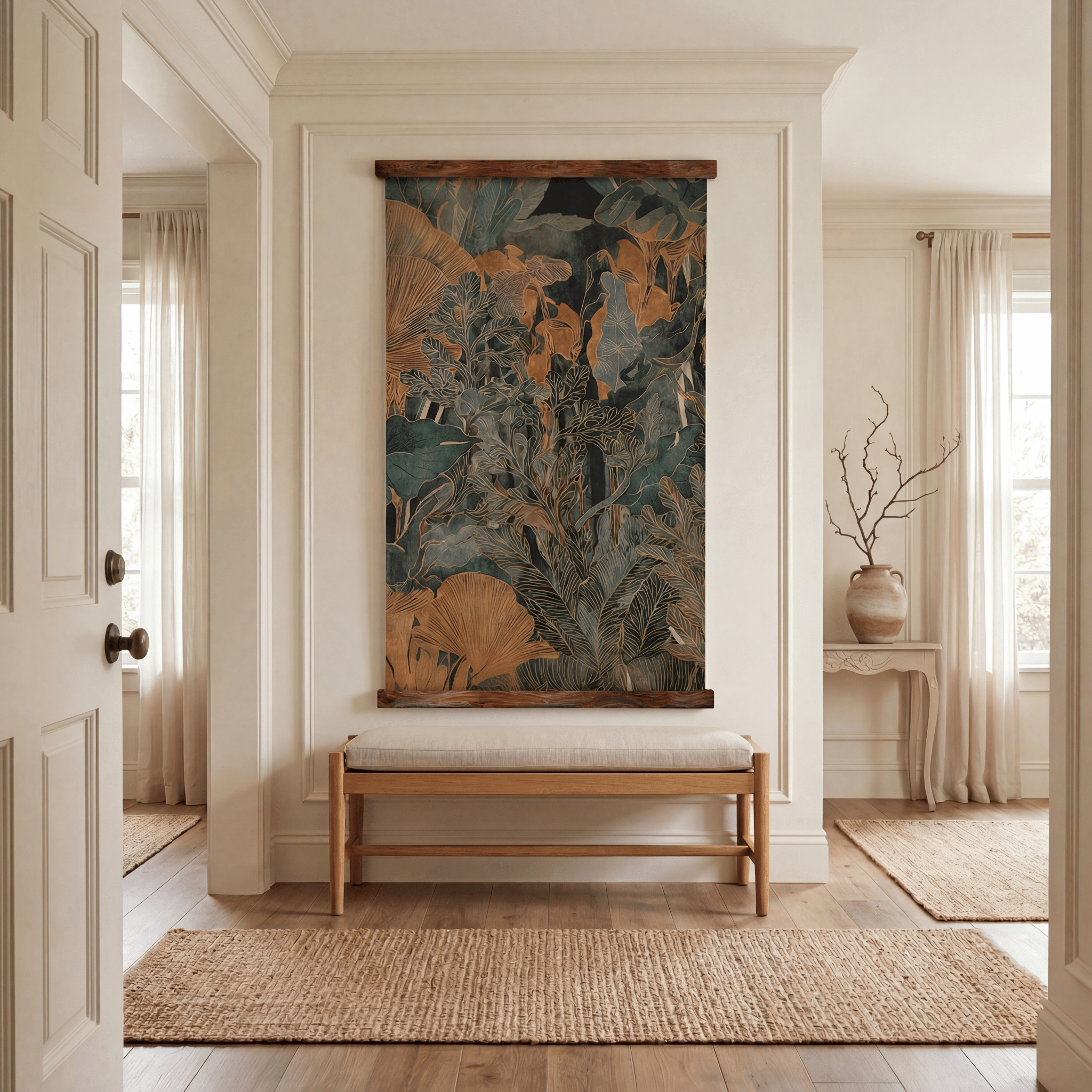 Verdure in Brass - Tapestry - Painted Paper