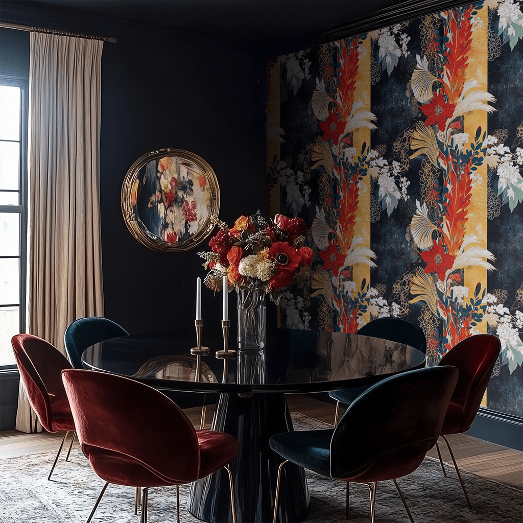 Vermilion Wallpaper - Benton Lane Home - Painted Paper