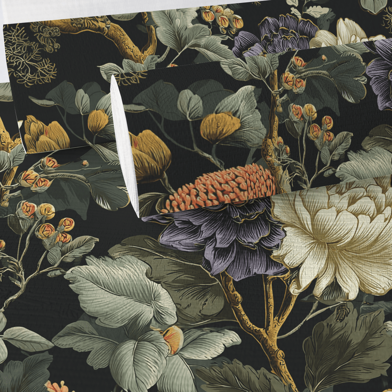 Veronica Blooms Faux Grasscloth Wallpaper - Painted Paper