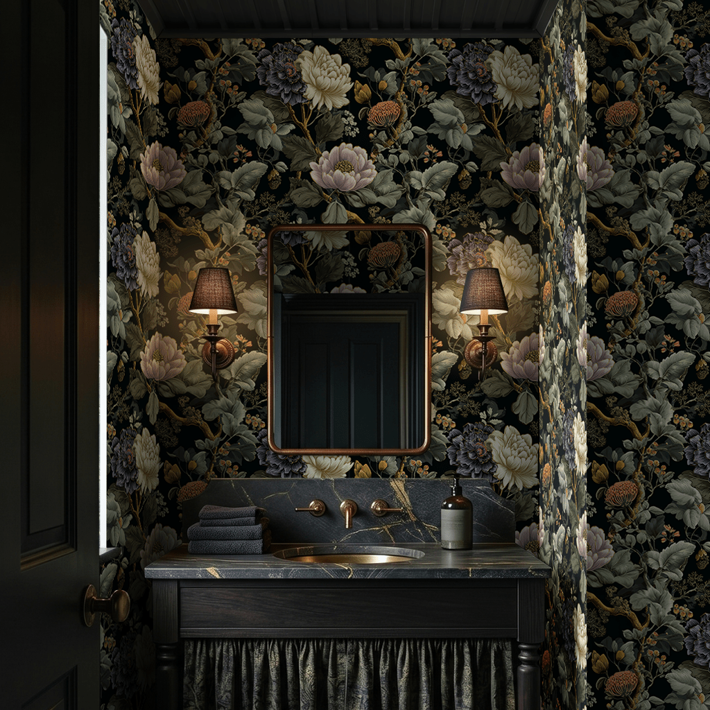Veronica Blooms Wallpaper - Painted Paper
